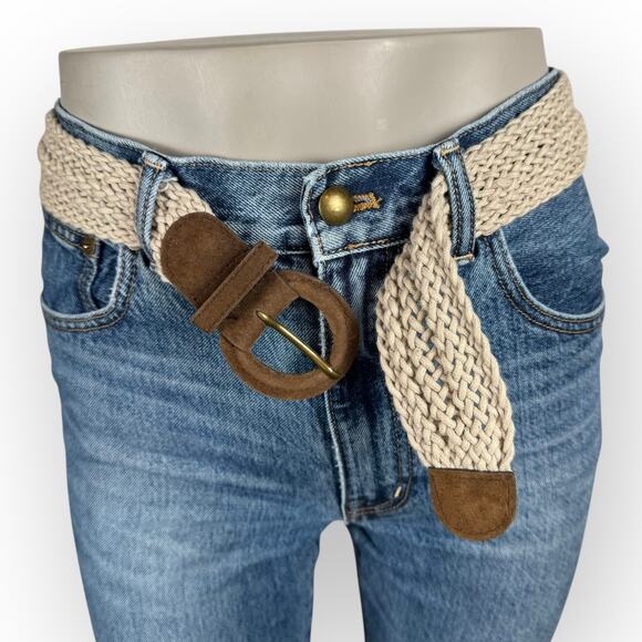 Vintage Women’s Brown Woven Belt - Picture 2 of 6